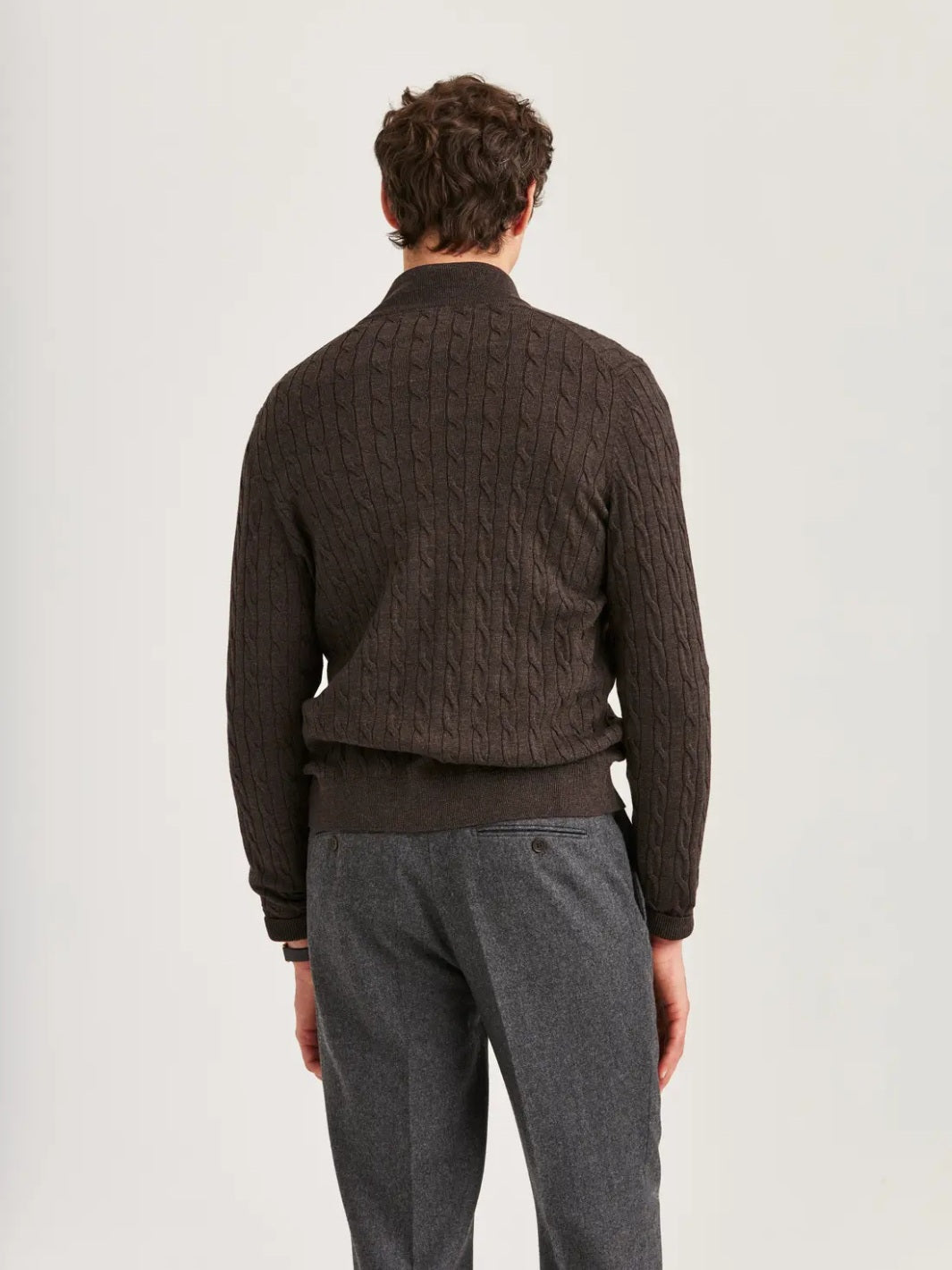 MERINO CABLE Z CARDIGAN