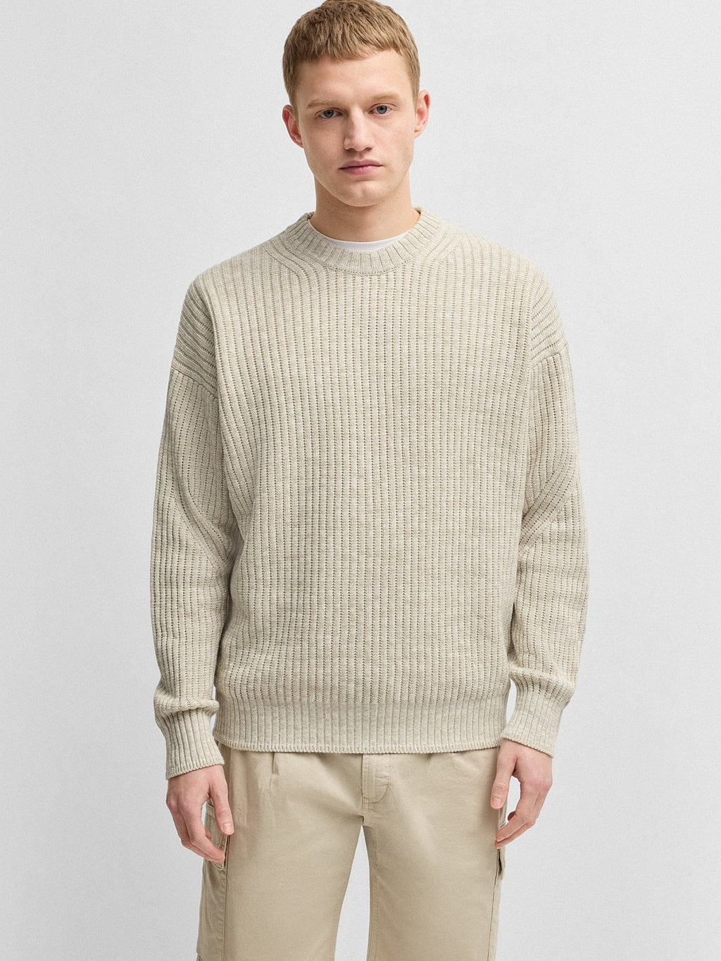 KESCA RELAXED COT-LIN SWEATER