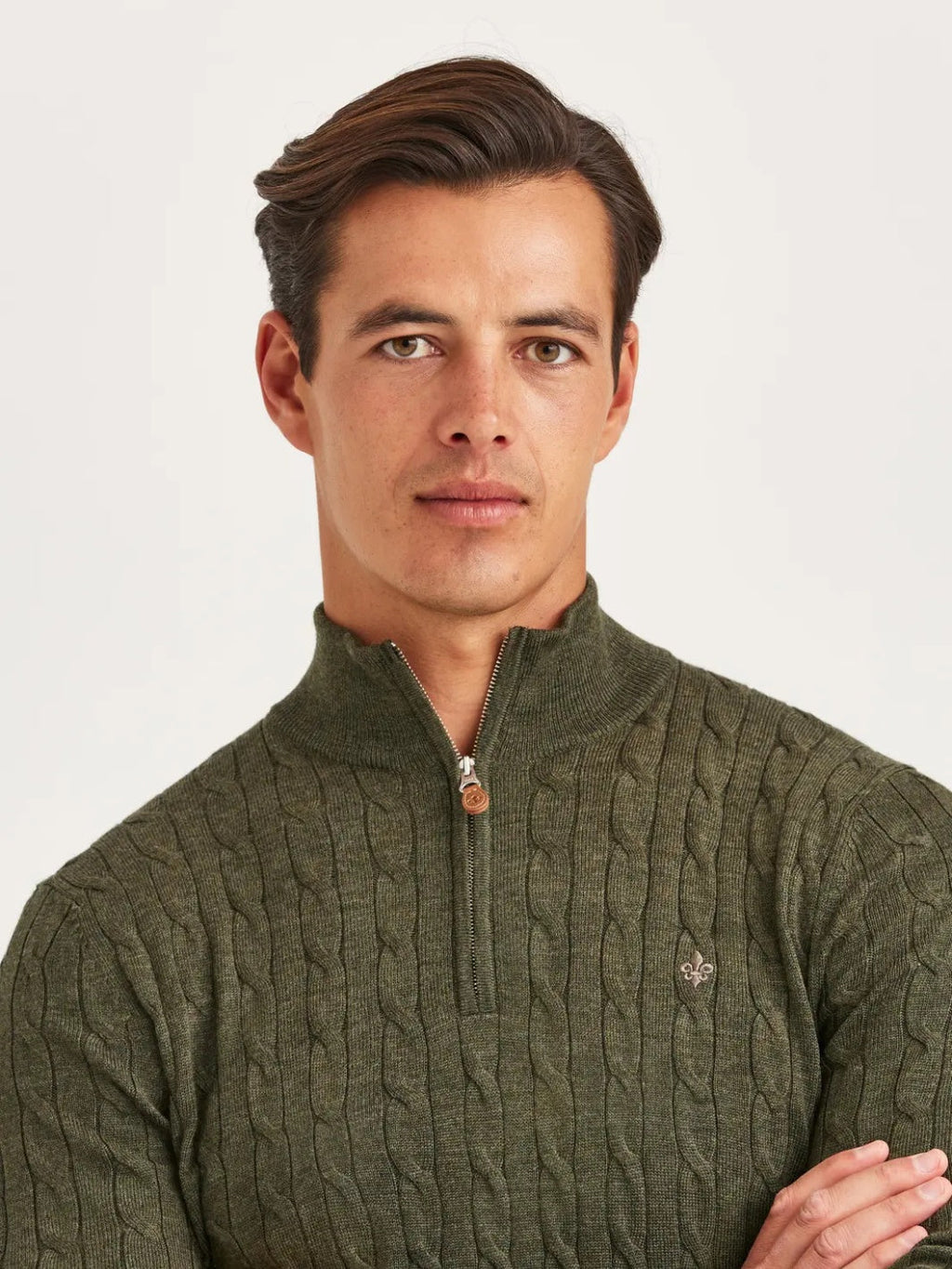 MERINO CABLE JOHN ZIP