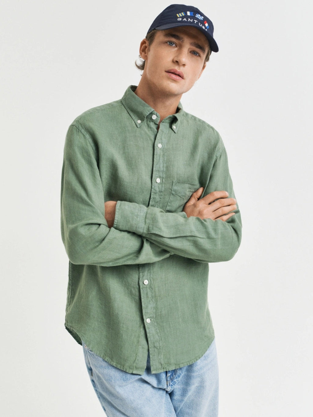 REGULAR FIT LINEN SHIRT