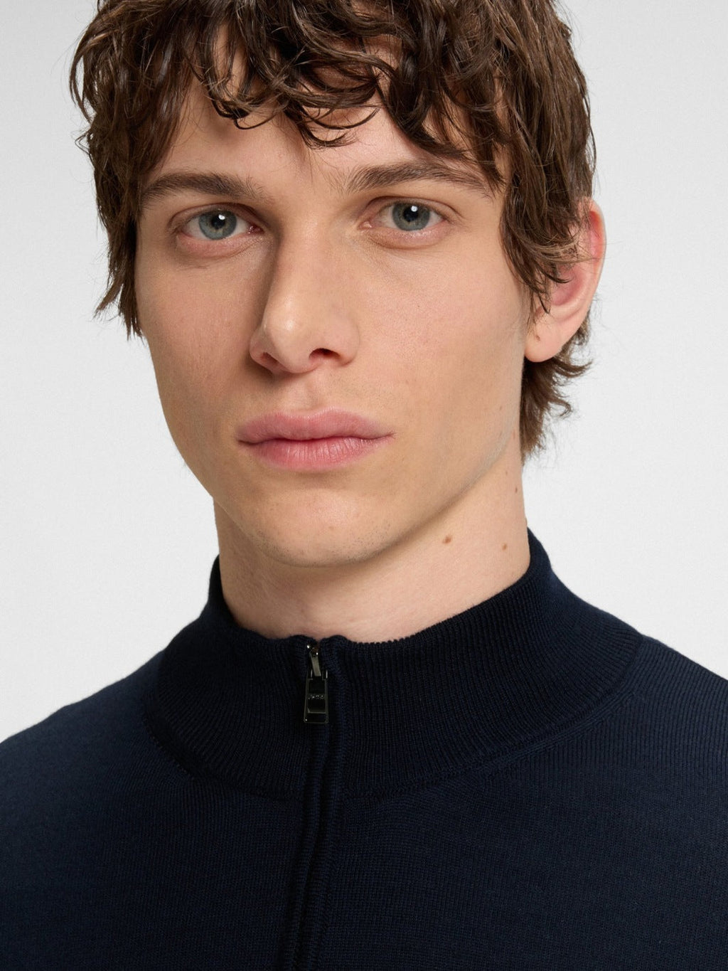 ZIP-NECK SWEATER