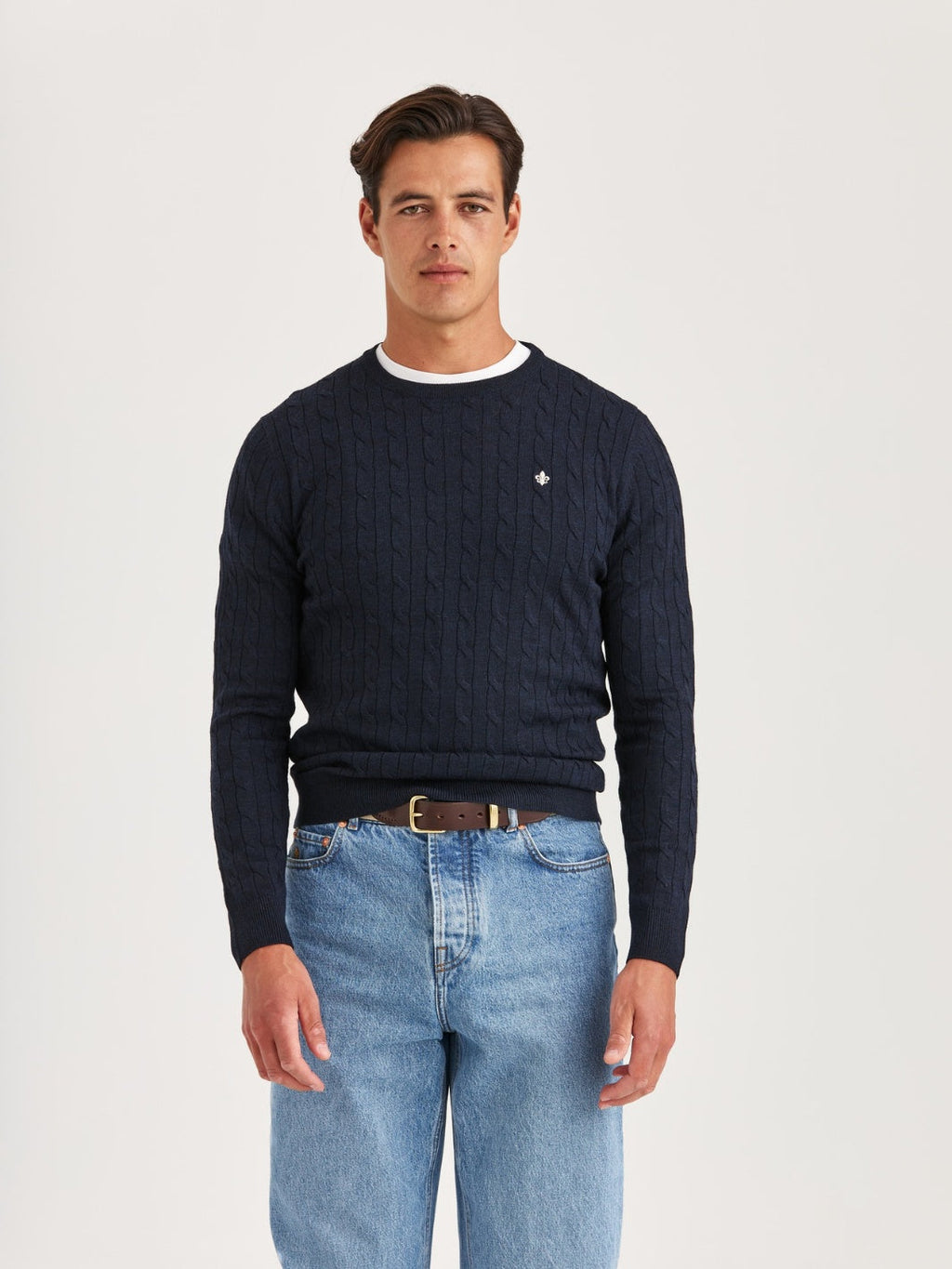 MERINO CABLE O-NECK