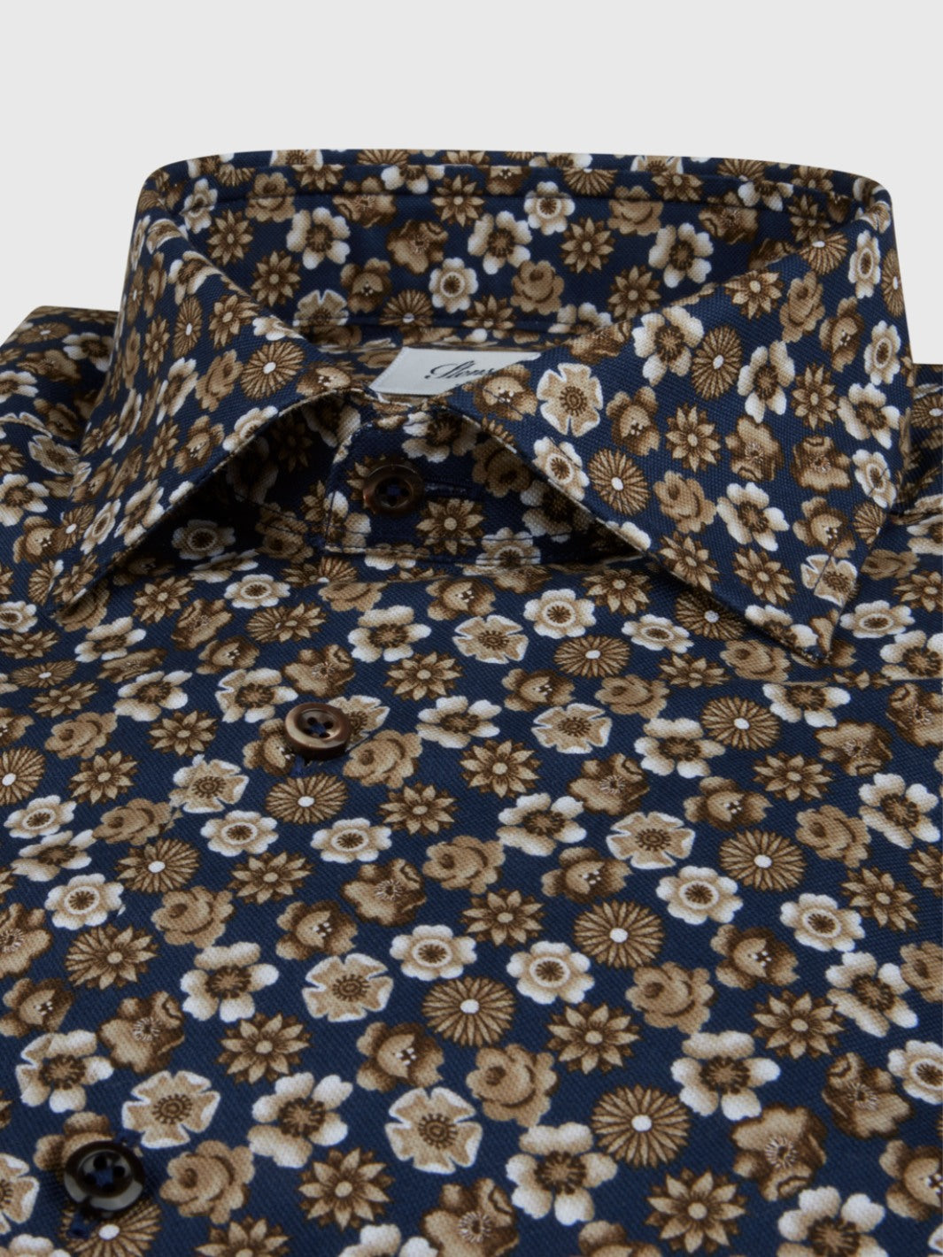 FITTED BODY FLORAL OXFORD SHIRT